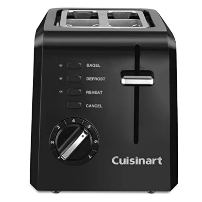 Cuisinart CPT-122BK 2-Slice Compact Plastic Toaster, Black - Image 1