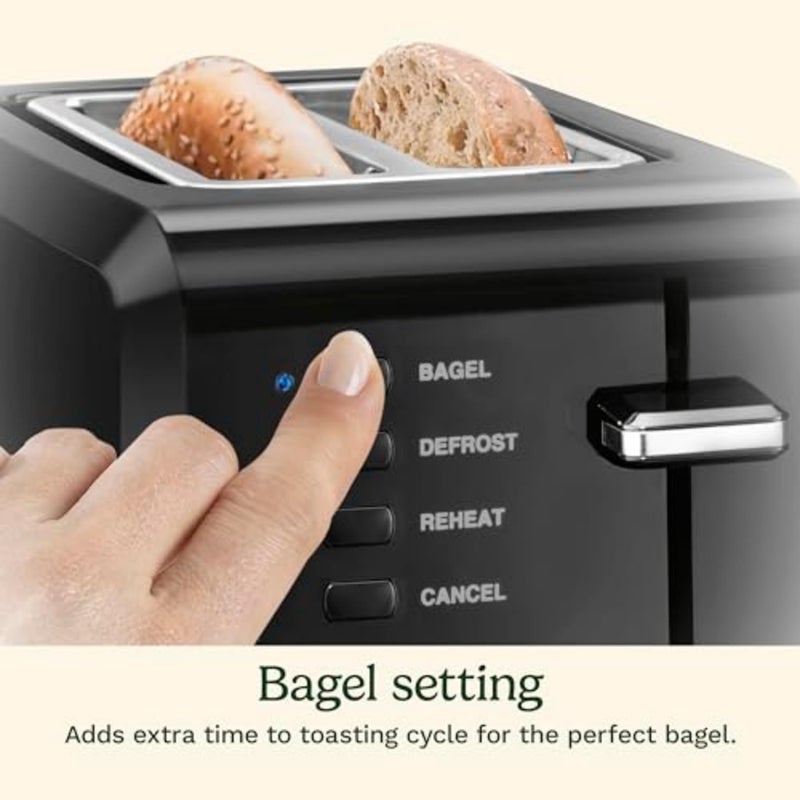 Cuisinart CPT-122BK 2-Slice Compact Plastic Toaster, Black - Image 3