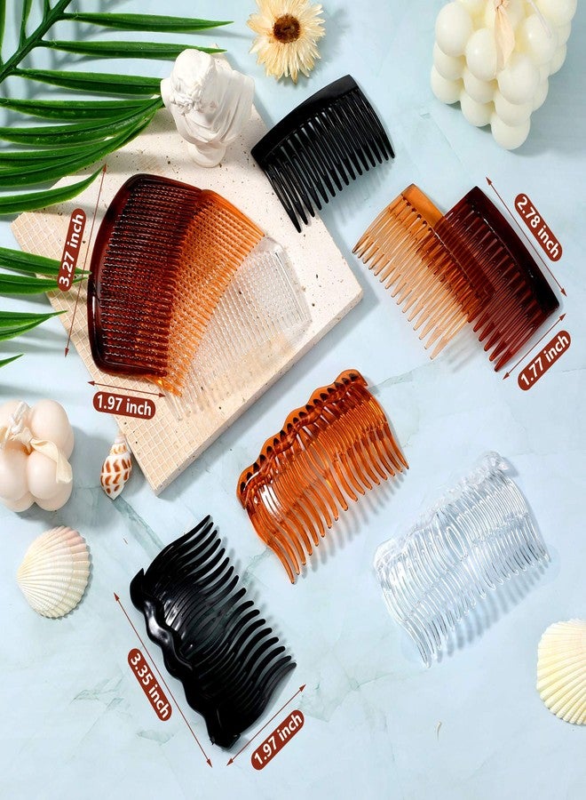 Chuangdi 12 Decorative Plastic Side Twist Hair Combs with Teeth for Women and Girls - Fine Hair Accessories with Styling Hair Side Combs (15, 17, 29 Teeth) - Image 2