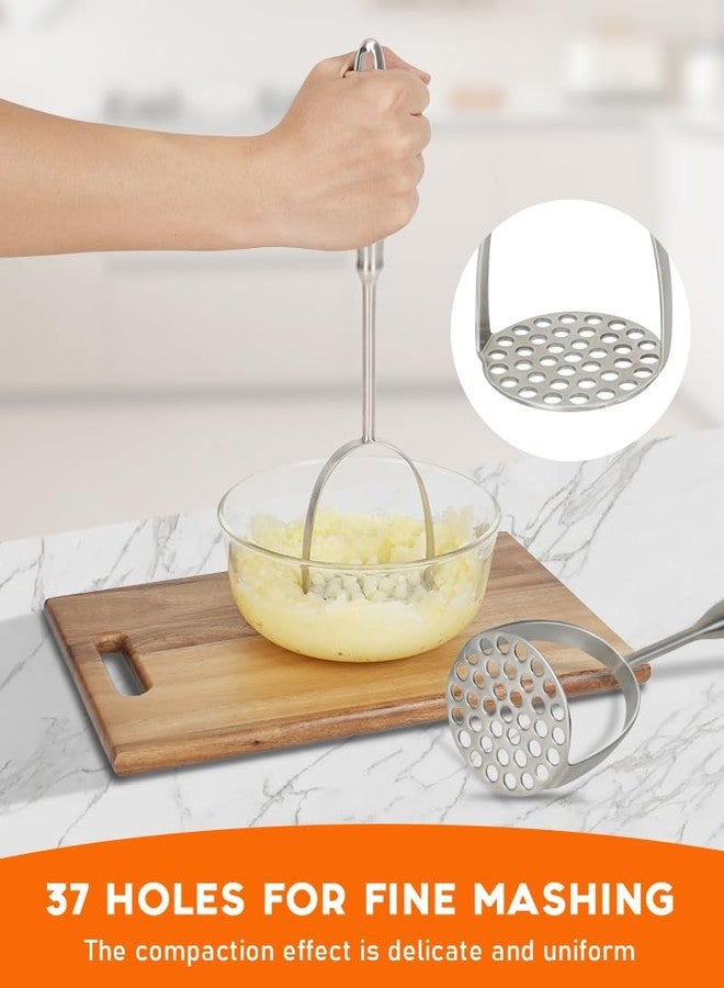 Brigii Potato Masher, Dual Arc for Easy, Labor-Saving Mashing, 304 Stainless Steel, Sturdy and Durable One-Piece Potato Press, Dishwasher Safe, for Potatoes and More - Image 2