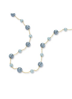 POLICE Opaline Gold-Plated NecklaceLustrous Grey Pearls for Timeless Elegance  - Image 2