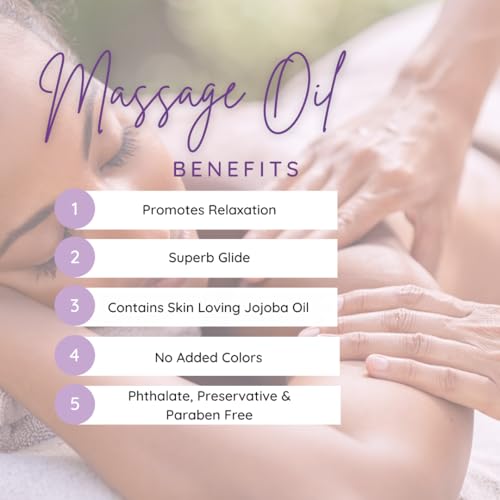 Eclectic Lady All Natural Lemongrass Massage Oil - Eclectic Lady 8 oz. 100% Natural Ingredients with Sweet Almond & Jojoba Oil, Relaxing Scent for Men & Women - Image 2