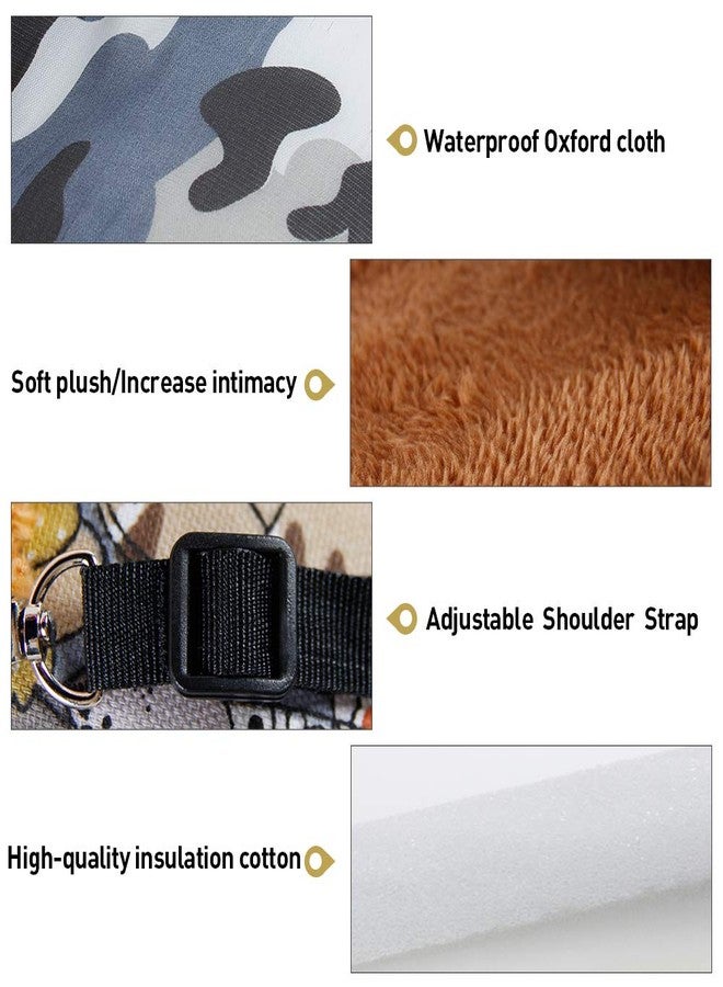 Vlike Hamster Guinea Pig Carrier Bag Breathable Small Animals Hedgehog Squirrel Chinchilla Sugar Glider Outdoor Travel Bag Zipper Portable Outgoing Bags - Image 3