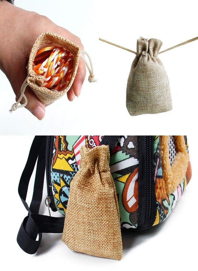 Vlike Hamster Guinea Pig Carrier Bag Breathable Small Animals Hedgehog Squirrel Chinchilla Sugar Glider Outdoor Travel Bag Zipper Portable Outgoing Bags - Image 4