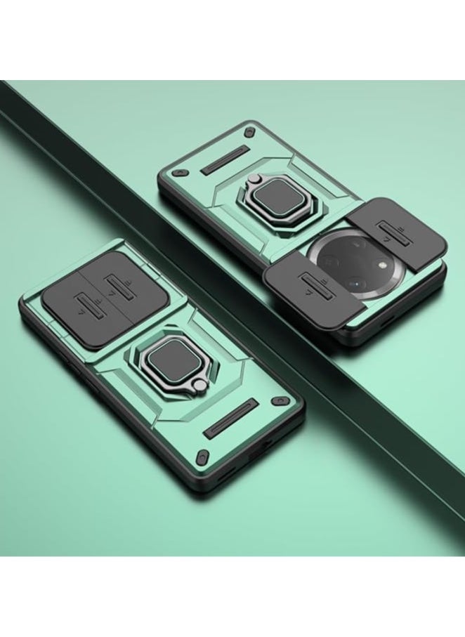 General - Lens Slide Case Compatible with Honor X9c Inch Released 2024, 360° Metal Ring Kickstand and Slide Camera Lens Cover with 2in1 Hybrid Shockproof Case for Honor X9c - Image 1