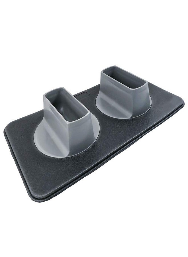 Flipo Ear Clear Dog Bowl and Mat Set, No Spill Food and Water Bowls with Mat, Perfect Feeding Tray Set for Long Eared Dog or Breeds, No Mess Dog Bowl 36 oz Feeder Bowl Set, Hounds, Cocker Spaniels, Setters - Image 1