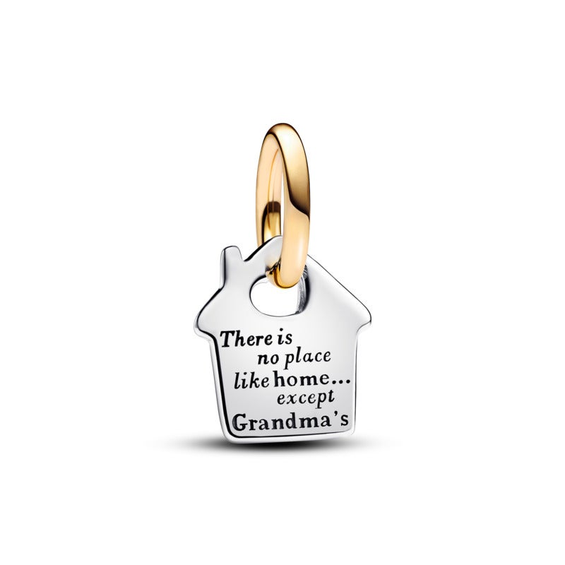 PANDORA Two-tone Grandma's House Dangle Charm