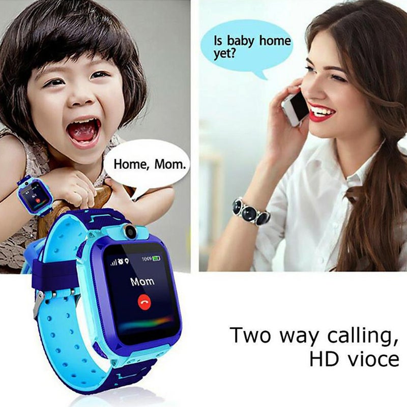 12 ساعة ذكية للأطفال مقاومة للماء بنسب IP67 ساعة هاتف للأطفال موضع دقيق إس إي أس لمساعدة بمفتاح واحد عمر بطارية طويل - Image 3