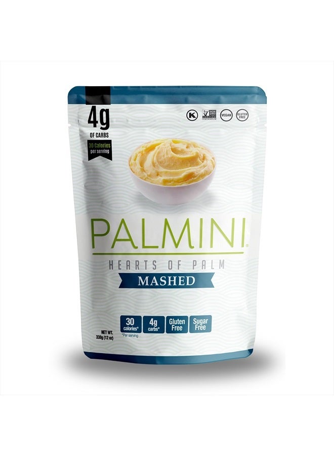 PALMINI Mashed | Low-Carb, Low-Calorie Hearts of Palm Mash | Keto, Gluten Free, Vegan, and Non-GMO | As seen on Shark Tank | (12 Ounce Pouch - Pack of 1) - Image 1