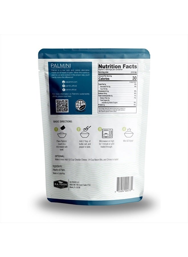 PALMINI Mashed | Low-Carb, Low-Calorie Hearts of Palm Mash | Keto, Gluten Free, Vegan, and Non-GMO | As seen on Shark Tank | (12 Ounce Pouch - Pack of 1) - Image 2