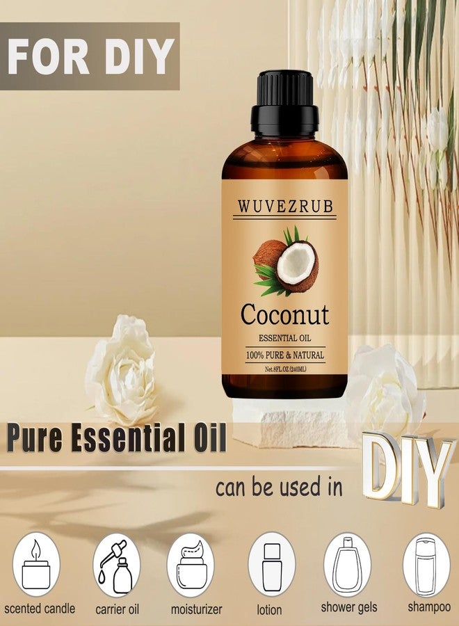 Wuvezrub Coconut Essential Oil 240ML - 100% Pure and Natural for Aromatherapy Diffuser - 8 Fl Oz - Image 3