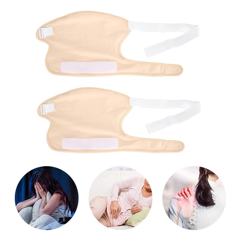 2pcs Castor Oil Shoulder Wrap Bag Reusable Organic Cotton Shoulder Adjustable Castor Oil Wrap for Shoulder Pain - Image 1