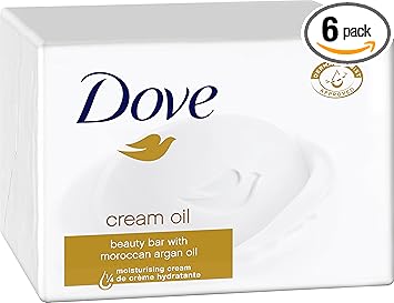 صابون دوف المنظف بكريم الزيت عبوة من 6 × 100 جرام