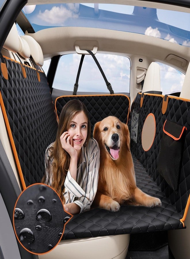KONNAO Hard Bottom Back Seat Extender for Dogs, Dog Car Seat Cover for Back Seat, Holds 420lbs, Durable Waterproof Pet Car Bed Dog Hammock for SUV/Car/Small Truck (Black) - Image 2