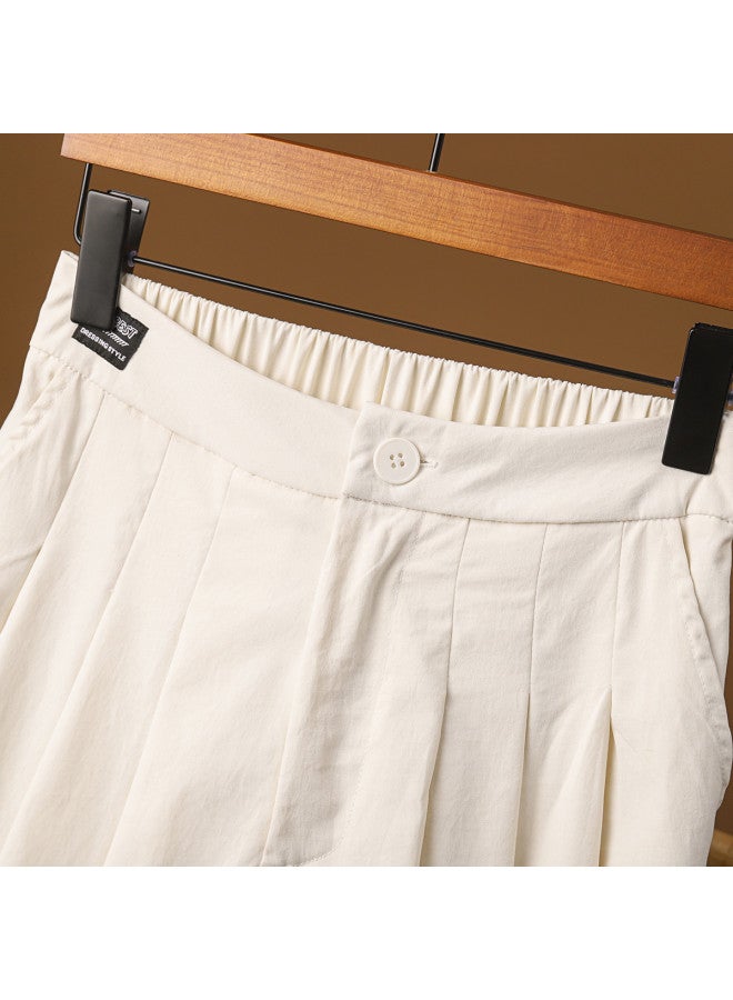 TonLion summer 2025 New High-waisted Loose Culottes For Women, Casual And Elegant Pants - Image 4