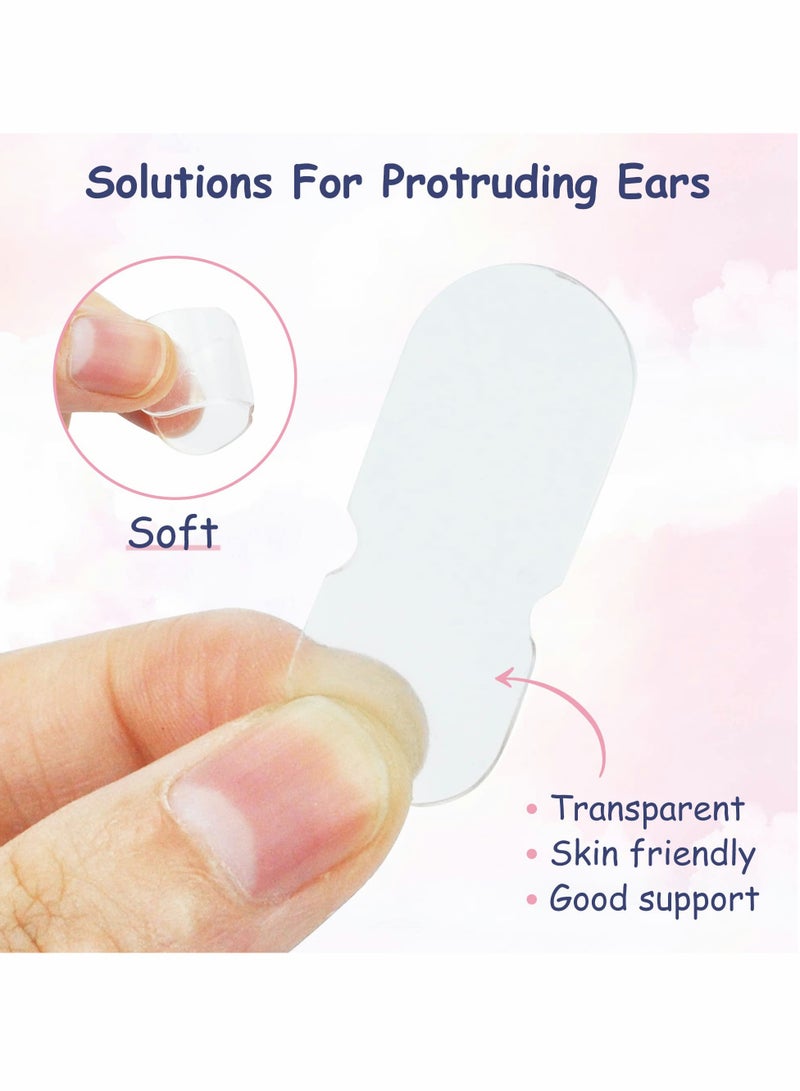 SOLARAE 60 Pcs Cosmetic Ear Correctors, Invisible Earring Support, Instant Correction for Prominent Ears, Elf Stickers and, Protruding Solution Men, Women Baby - Image 2
