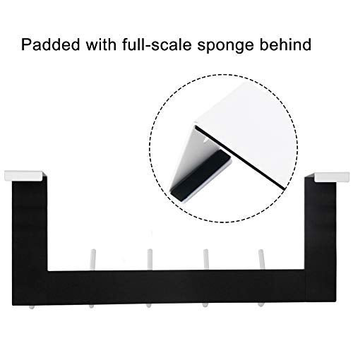 WEBI Over The Door Hooks for Hanging,Over The Door Towel Rack,Over Door Coat Hanger Over Door Coat Rack for Hanging Towels,Hats,Clothes,Behind Back of Bathroom,Bronze - Image 3