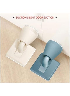 GOPINATHJI GOPINATHJI Door stoppersDoor Stop Silicone Door StopperNonPerforated Sticker Concealed Door StopperSelfAdhesive Combination Door Stop Wall Protection Sticker Wedge Color Gris Color Gris  - Image 3