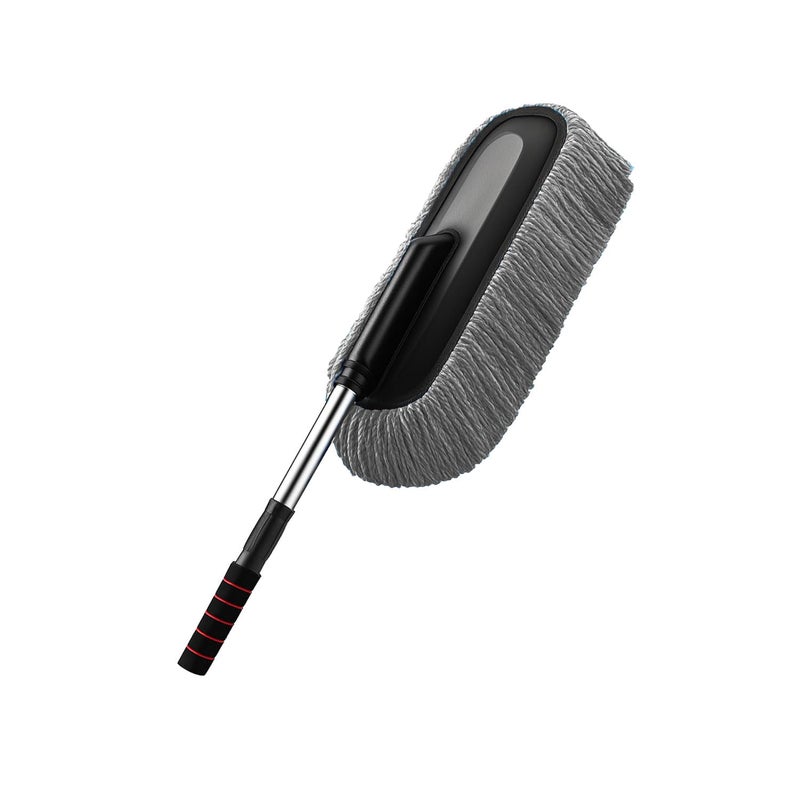 Maxoshine Microfiber Car Duster Brush with Extendable Handle | Dusting Brush for Interior & Exterior | Scratch-Free Cleaning Microfiber Duster for Car & Home Cleaning (Grey) - Image 1