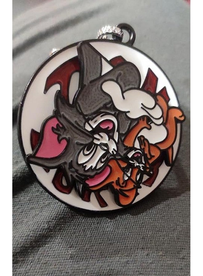 Blue Aura T&J 360ÔøΩ Rotating Couple Keychain | Keychain for Girls | Anime Merch | Cute Couple Keychains | Inspired | Gifts for Anime Lovers (Tom & Jerry) - Image 2