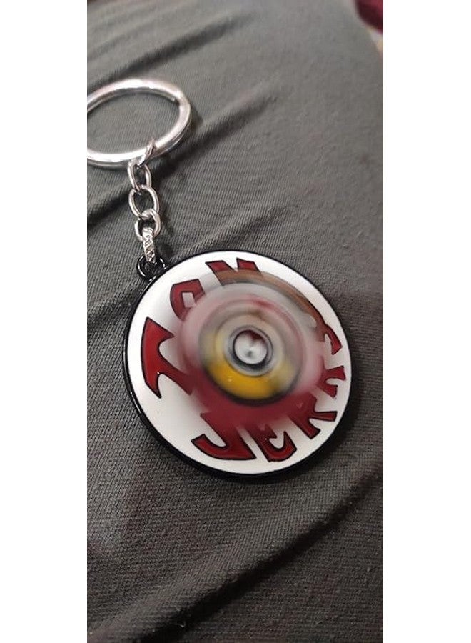 Blue Aura T&J 360ÔøΩ Rotating Couple Keychain | Keychain for Girls | Anime Merch | Cute Couple Keychains | Inspired | Gifts for Anime Lovers (Tom & Jerry) - Image 3