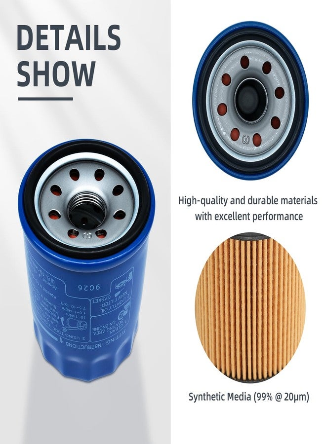 HTYPX 15400-PLM-A02 Engine Oil Filters Compatible with Honda Accord CR-V Civic Acura GX610 GX630 GX660 GX670 GX690 GXV340 GXV390 GXV610 GXV630 GXV660 GXV670 GXV690, Replaces 15400-RTA-003, 15400-PR3-003 - Image 4