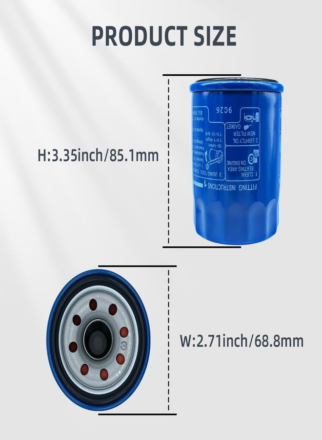 HTYPX 15400-PLM-A02 Engine Oil Filters Compatible with Honda Accord CR-V Civic Acura GX610 GX630 GX660 GX670 GX690 GXV340 GXV390 GXV610 GXV630 GXV660 GXV670 GXV690, Replaces 15400-RTA-003, 15400-PR3-003 - Image 2