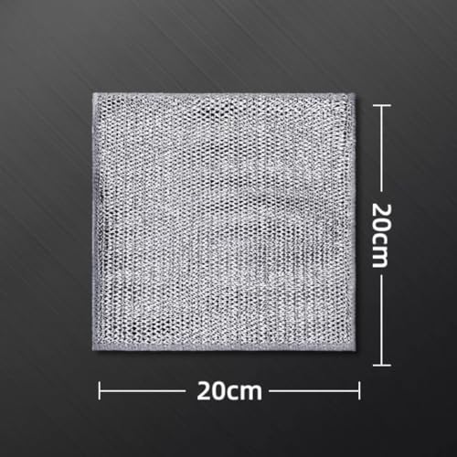 Abhaas Multipurpose Stainless Steel Dishwashing Rags Joona Metal Cloth for Wet/Dry Scrubber for Cleaning - Scrub for Kitchen Daily use Steel Wool Juna Machine Washable for Cooktop and Utensils (10) - Image 2