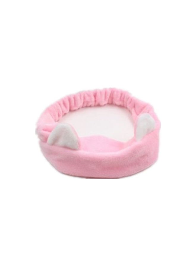 NIBEMINENT Cute Cat Ears Hair Hoop Band Pink/White 