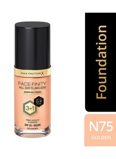 Max Factor Facefinity All Day Flawless Foundation - N75 Golden  - Image 2