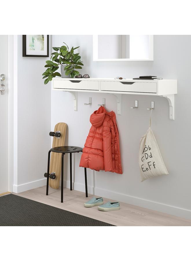 Zaboon Shelf With Drawers, White, 119X29 Cm - Image 4