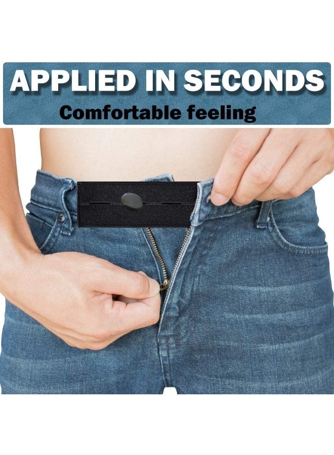 4 Pack Premium Button Extender, Adjustable Waistband Extenders, Pants Button Extender, High Elastic, Easy to Use, for Women Men Jeans Skirts Trousers, 4 Different Color  - Image 5