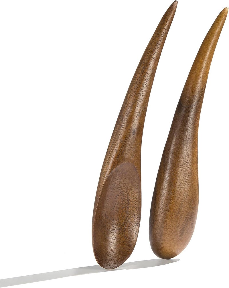 Nambe Nambé Harmony 3-Piece Salad Set – 12" Acacia Wood Serving Bowl with 12" Tongs – Designer Salad Bowl & Server Set for Dining, Entertaining & Kitchen Décor – Flowing Curves & Elegant Lines - Image 3