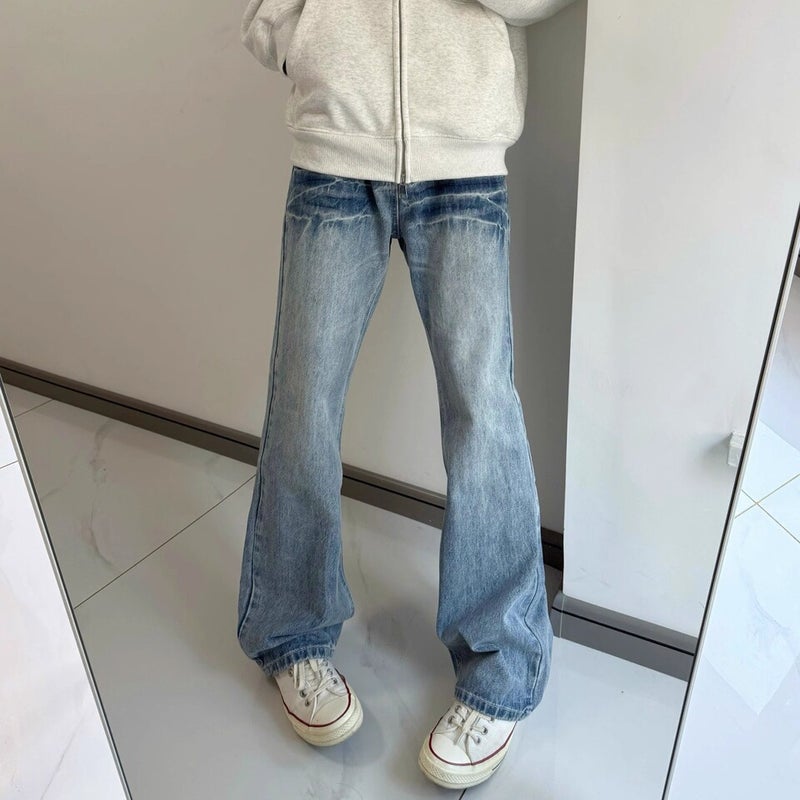 Unisex Classic Denim Jeans Loose Fit Daily Outdoor Wear - Image 1