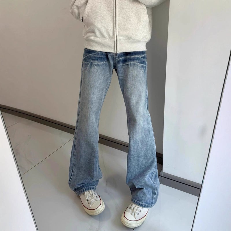 Unisex Classic Denim Jeans Loose Fit Daily Outdoor Wear - Image 2