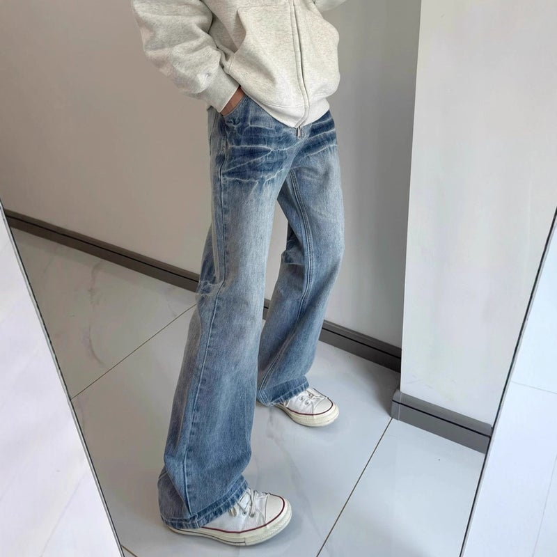 Unisex Classic Denim Jeans Loose Fit Daily Outdoor Wear - Image 5