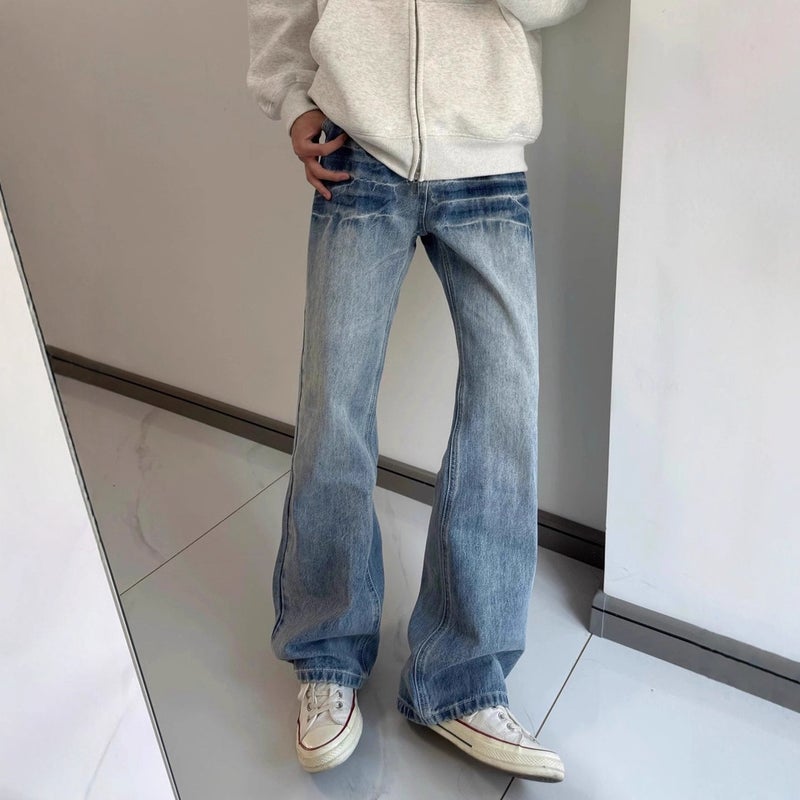 Unisex Classic Denim Jeans Loose Fit Daily Outdoor Wear - Image 3