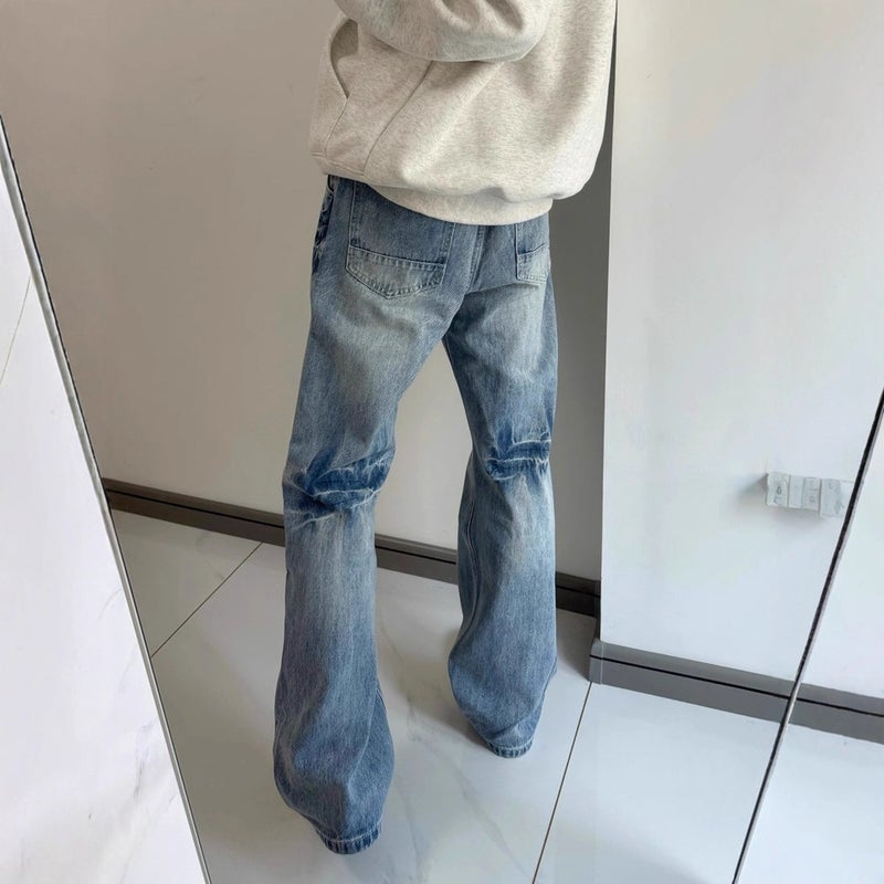 Unisex Classic Denim Jeans Loose Fit Daily Outdoor Wear - Image 4