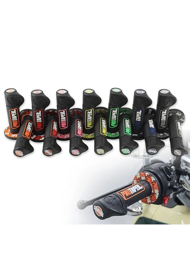 Blue Universal Off Road Motorcycle Handlebar Grips 7/8 Inch Non Slip Gel High Durability - Image 1