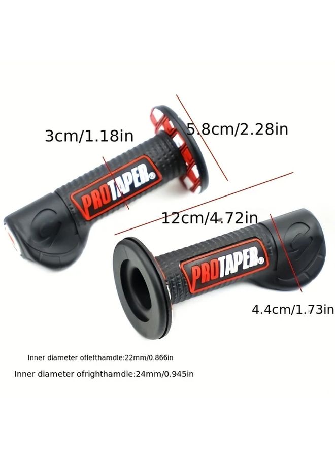 Blue Universal Off Road Motorcycle Handlebar Grips 7/8 Inch Non Slip Gel High Durability - Image 2