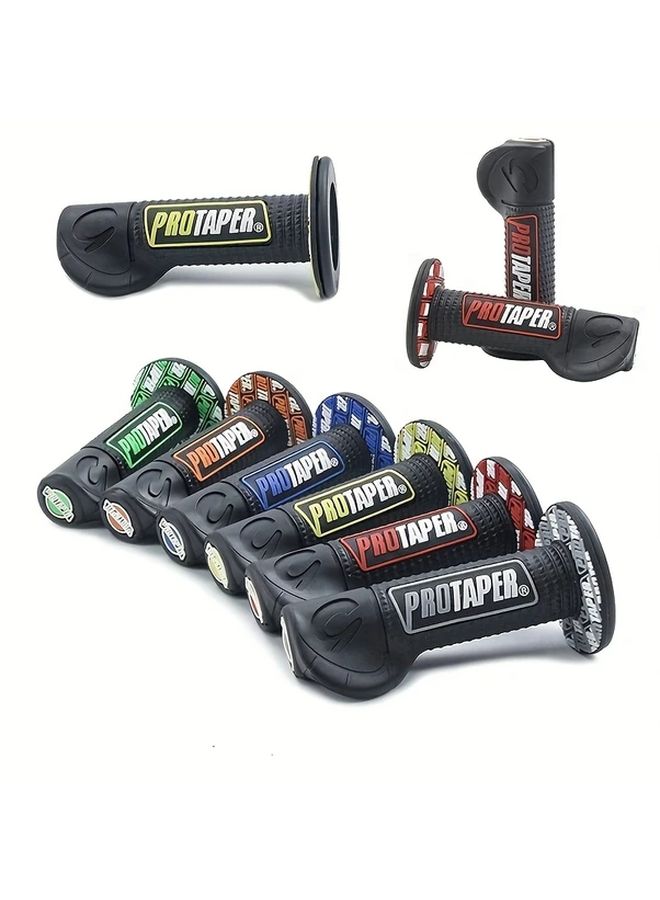 Blue Universal Off Road Motorcycle Handlebar Grips 7/8 Inch Non Slip Gel High Durability - Image 3
