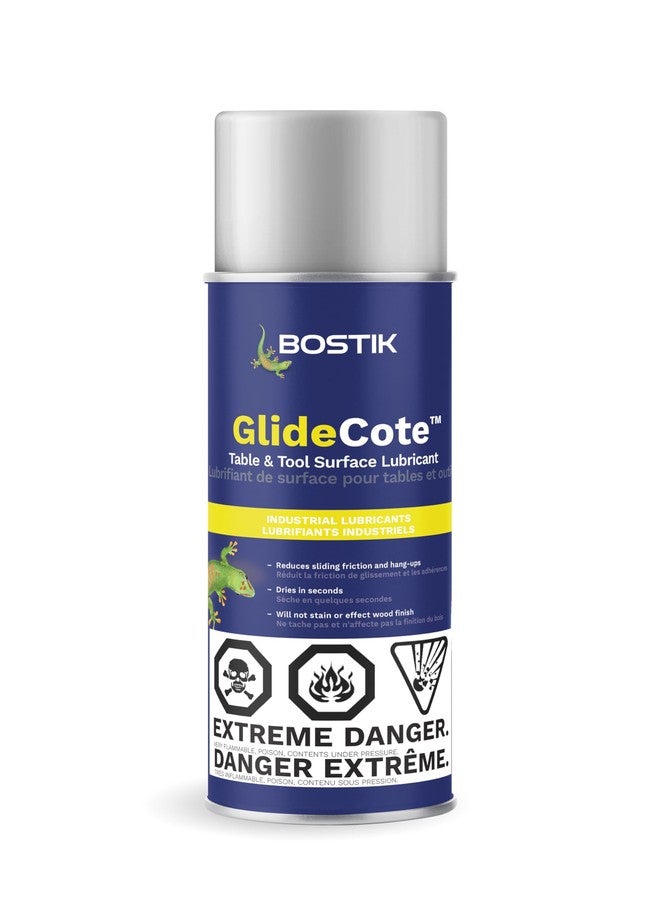Bostik GlideCote 10.75 oz Aerosol Lubricant - Woodworking Tool & Table Surface Lubricant, 30% Slicker Than Paste Wax, Lasts 3× Longer, Non-Staining, Quick-Dry - Image 1