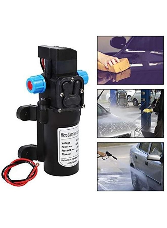 Arabest - 12V Water Pump, 12V DC High Pressure Water Pump Self-Priming Water Pump 5 L/min Water Pressure Diaphragm Pump for Caravan RV Camper Marine Boat - Image 1