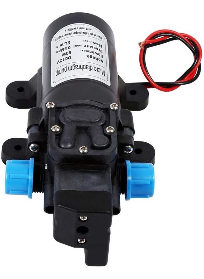 Arabest - 12V Water Pump, 12V DC High Pressure Water Pump Self-Priming Water Pump 5 L/min Water Pressure Diaphragm Pump for Caravan RV Camper Marine Boat - Image 1