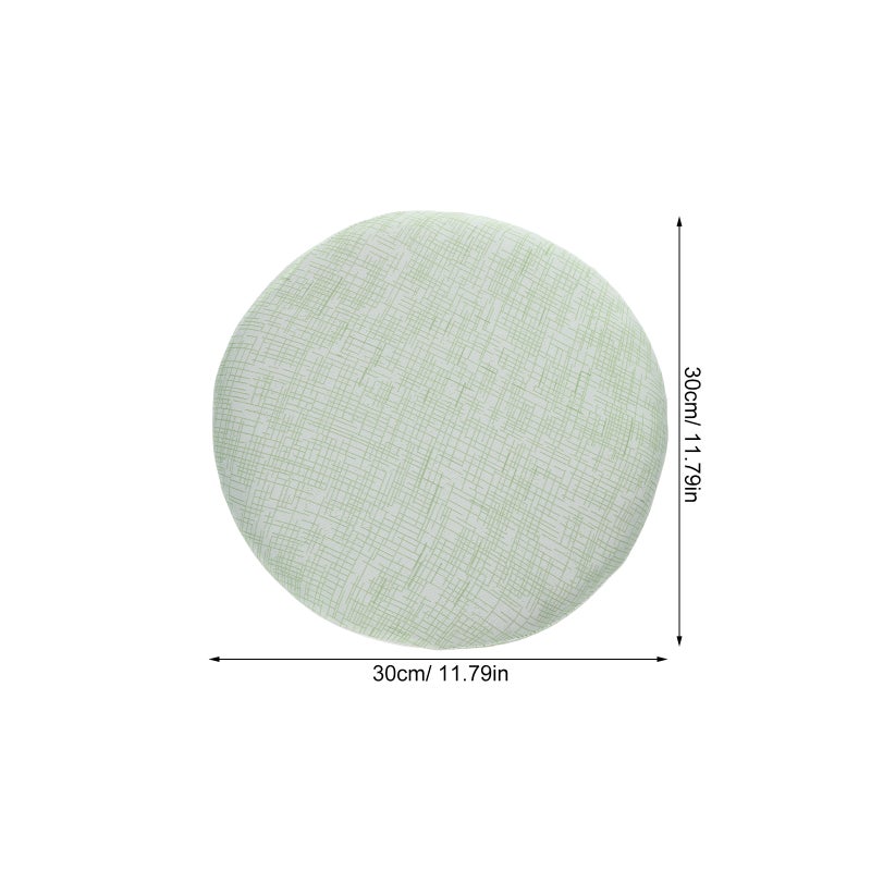 3pcs Round Stool Covers - Washable Stretchy Stool Seat Covers For Kitchen Dining Room - Elastic Protector For 37-48cm Chair Light Green - Image 5