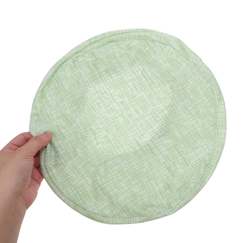 3pcs Round Stool Covers - Washable Stretchy Stool Seat Covers For Kitchen Dining Room - Elastic Protector For 37-48cm Chair Light Green - Image 3