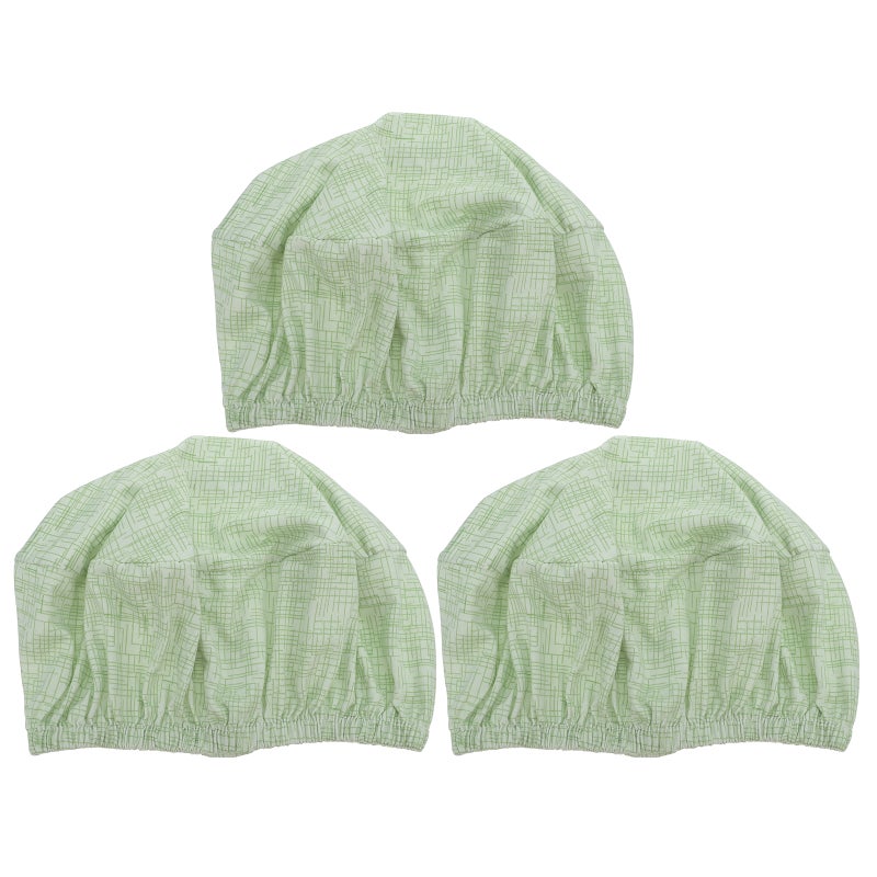 3pcs Round Stool Covers - Washable Stretchy Stool Seat Covers For Kitchen Dining Room - Elastic Protector For 37-48cm Chair Light Green - Image 1