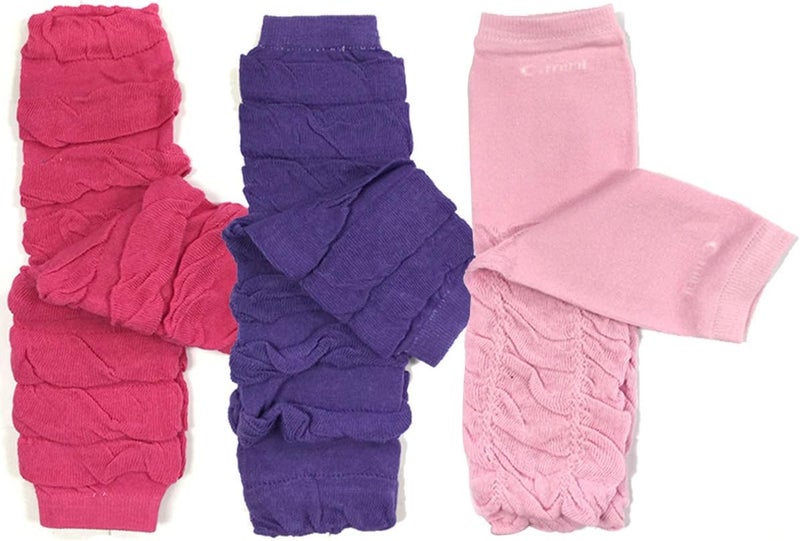 Bowbear Little Girls 3 Pair Gathered Ruffles Leg Warmers - Image 1