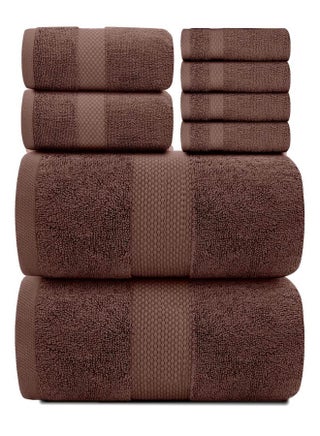 Kingston Premium Quality High Absorbent Bath Towel Set 2 Bath Towels 2 Hand Towels And 4 Wash Cloths Combo Pack of 8 Brown - pzsku/ZE9290FDDFFFCACCDB118Z/45/_/1706851305/283c8e4d-c5ba-4063-97ad-3d5aaae6d7bb