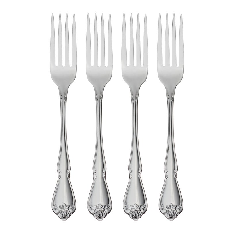 Oneida True Rose Dinner Forks silver set of 4
